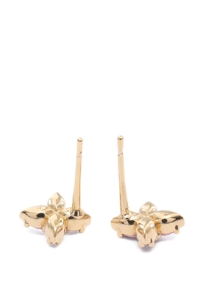 Louis Vuitton Pre-Owned 2025 logo strass earrings - Gold