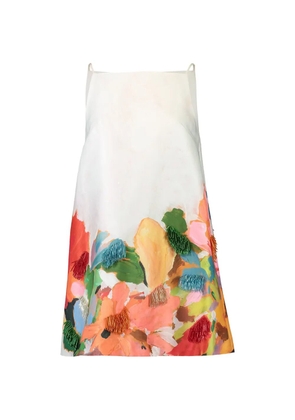 Acler Java bead-embellished mini dress - White