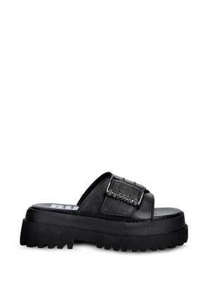 Buffalo Pluto Slide Buckle sandals - Black
