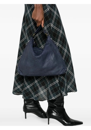 SOMMET Corda scale-texture shoulder bag - Blue