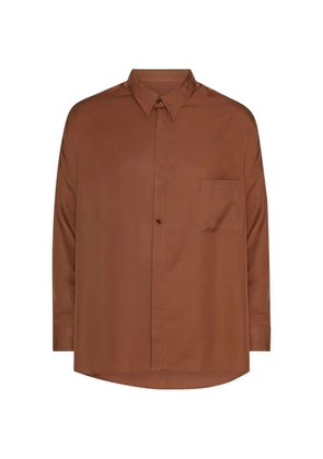 House Of The Very Islands Parker chest-pocket shirt - Brown