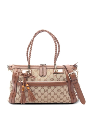 Gucci Pre-Owned Bella Bamboo GG canvas tote bag - Neutrals