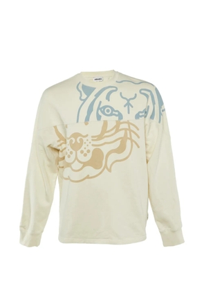 Kenzo Pre-Owned x Off-White tiger-print sweashirt - Neutrals