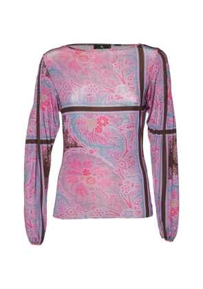 Etro Pre-Owned printed long-sleeve top - Purple