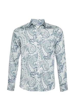 Etro Pre-Owned paisley-print shirt - Blue