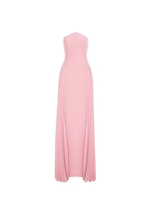 V:PM ATELIER Addison strapless pleated dress - Pink