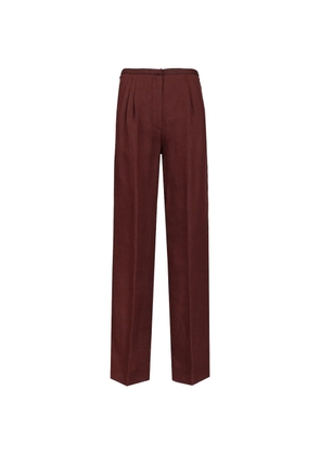 Forte Forte linen straight-leg trousers - Red