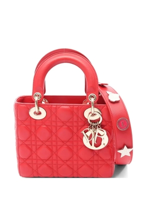 Christian Dior Pre-Owned 2010s Lady Dior My ABCDior Cannage shoulder bag - Red