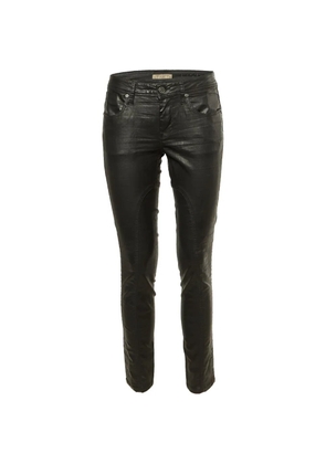 Burberry Pre-Owned button-fasteninfg trousers - Black