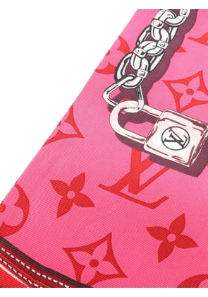 Louis Vuitton Pre-Owned Confidential silk scarf - Pink