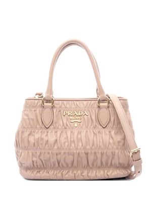 Prada Pre-Owned 2010s logo-detail leather two-way handbag - Pink