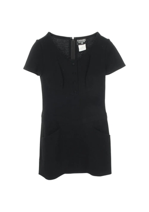 CHANEL Pre-Owned 1986-1988 Cocomark button dress - Black