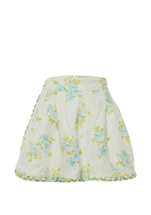 ZIMMERMANN Whitewave floral-print shorts