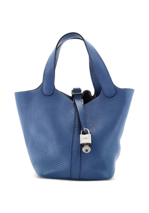 Hermès Pre-Owned Picotin Lock Bag Clemence PM bucket bag - Blue