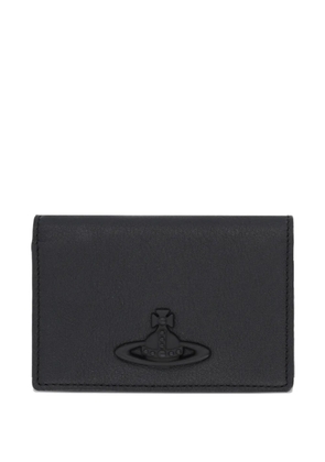 Vivienne Westwood Orb-plaque leather wallet - Black