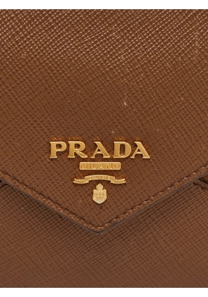 Prada Pre-Owned saffiano-leather envelope wallet - Brown