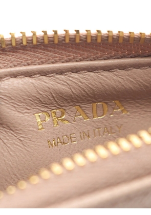 Prada Pre-Owned Saffiano Triang card case - Neutrals