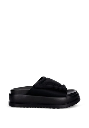 Buffalo Palma logo-embossed platform sandals - Black
