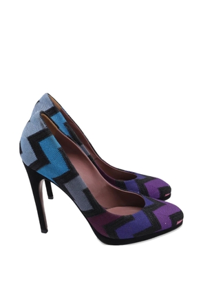 Missoni Pre-Owned Zig Zag print pumps - Blue