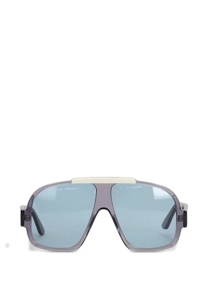 282us pilot-frame oversized sunglasses - Blue