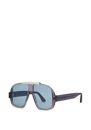 282us pilot-frame oversized sunglasses - Blue