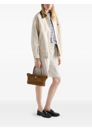 Prada padded Re-Nylon medium tote bag - Brown