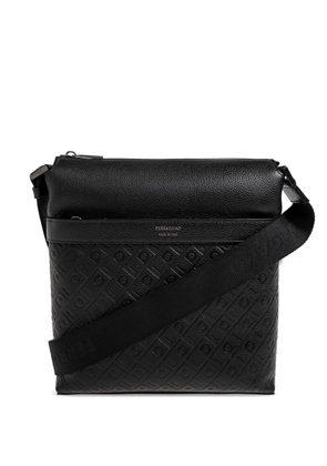 Ferragamo embossed Gancini-pattern tote bag - Black