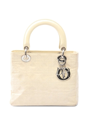 Christian Dior Pre-Owned 2000s Lady Dior Cannage tote bag - Neutrals