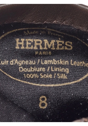 Hermès Pre-Owned Clou de Selle gloves - Brown