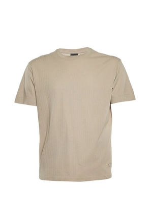 Emporio Armani Pre-Owned textured knit T-shirt - Neutrals