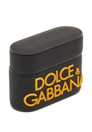 Dolce & Gabbana Pre-Owned Dolce & Gabbana logo black/yellow rubber AirPods Pro case