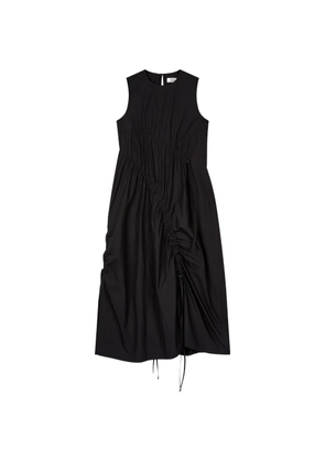 TOMBOY shirred sleeveless maxi dress - Black