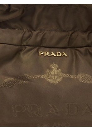Prada Pre-Owned Canapa-logo drawstring tote bag - Green