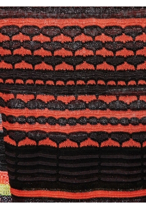 Missoni Pre-Owned patterned knit scarf - Black