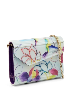 Jimmy Choo Pre-Owned Candy hummingbird clutch bag - White