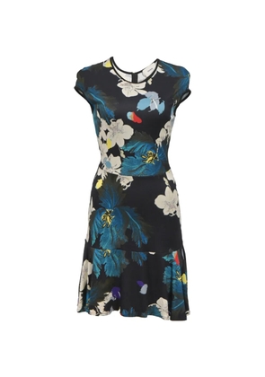 ERDEM Darlina orchid-print dress - Black