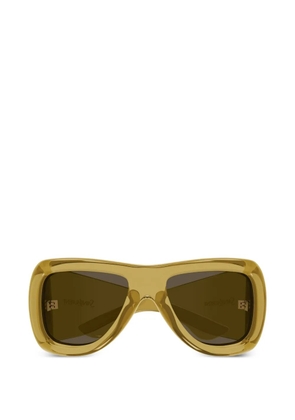 Saint Laurent Eyewear Howl oversized sunglasses - Yellow