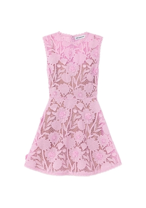 Self-Portrait floral-lace sleeveless mini dress - Pink