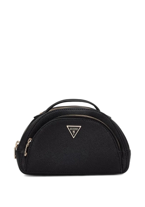 GUESS USA logo-plaque make up bag - Black