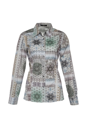 Etro Pre-Owned kaleidoscope-print long-sleeve shirt - Grey
