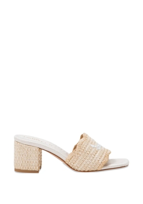 TWINSET logo-embroidered mules - Neutrals