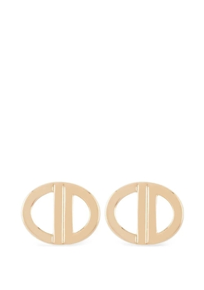 Christian Dior Pre-Owned 1990s CD logo clip-on earrings - Gold