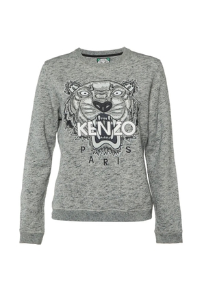 Kenzo Pre-Owned Tiger embroidered sweater - Grey