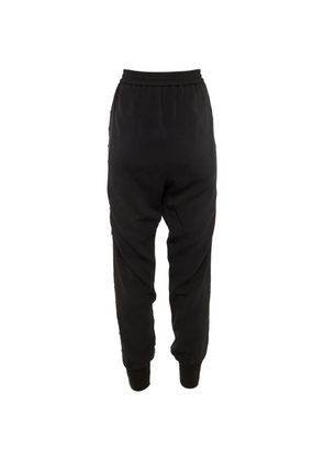 Stella McCartney Pre-Owned lace-trim cuffed track pants - Black