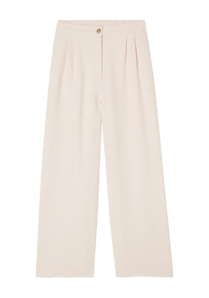 American Vintage Afaz pleat-detail trousers - Neutrals