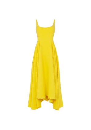 Roksanda Awn pleated asymmetric dress - Yellow