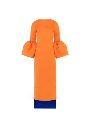 Roksanda bell-sleeve Bardot midi dress - Orange