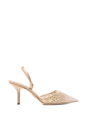 Rodo crystal-embellished slingback pumps - Neutrals