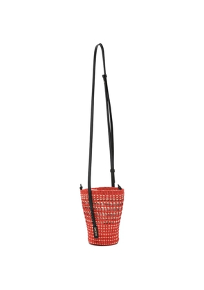 LOEWE Braid woven clutch bag - Red