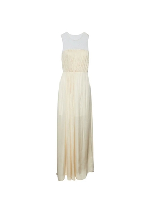 Stella McCartney Pre-Owned lace-panel sleeveless maxi dress - Neutrals